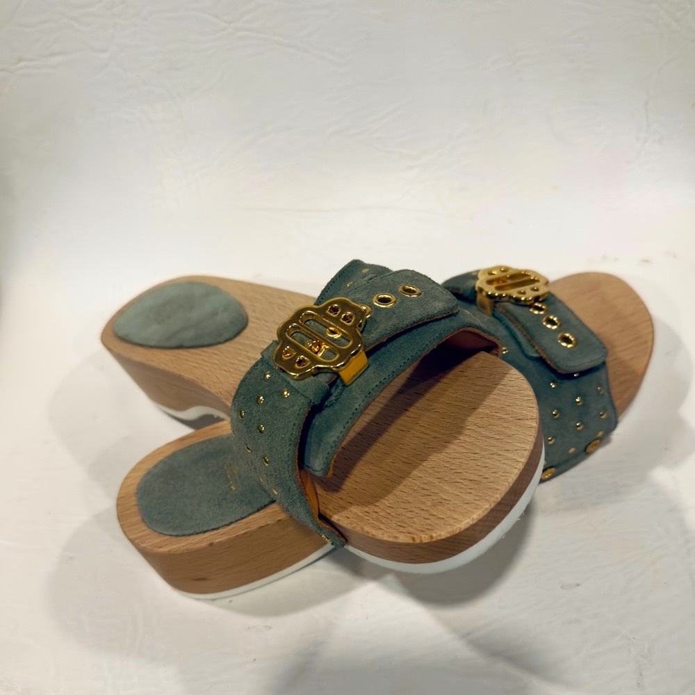 Maje Soft Sage Green Women’s mules & clogs Studded NEW